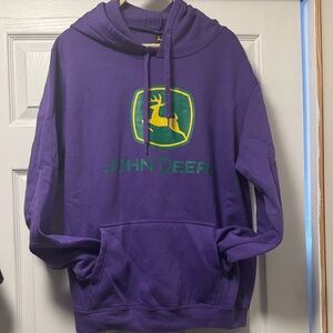 John Deere Ladies Purple Hoodie